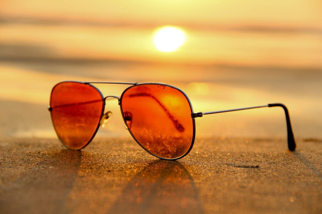 Sommer Strand Urlaub Sonne Brille Trendprodukte im Sommer Saisonale Trends